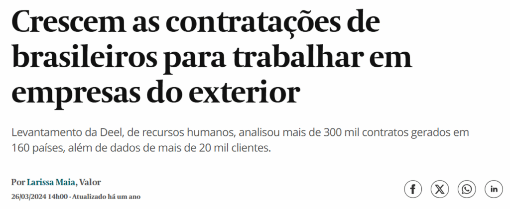 Modelo de currículo internacional para ganhar em dólar